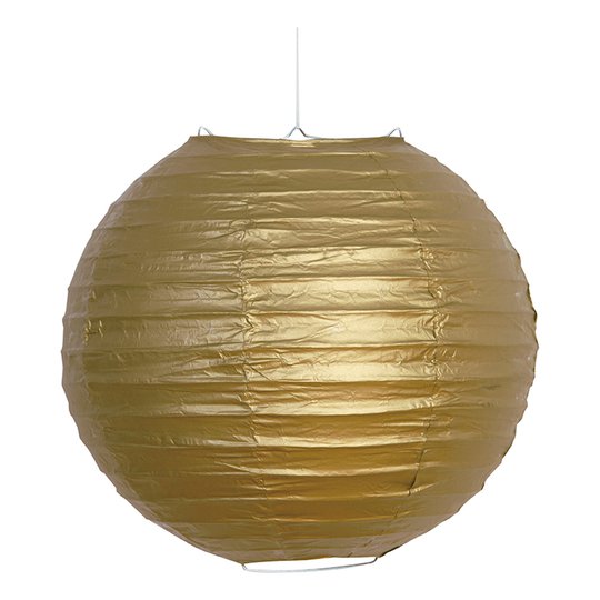 Papperslykta Guld