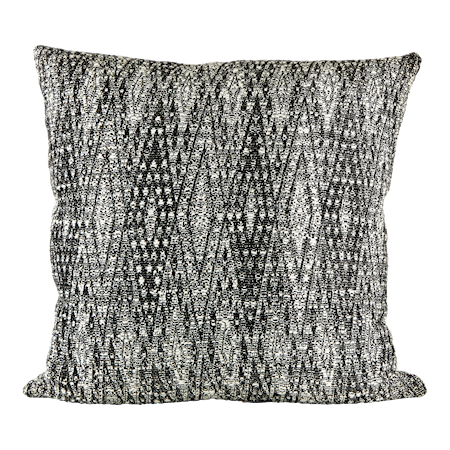 Kudde m dunfyllning 45x45 cm Svart/Vit