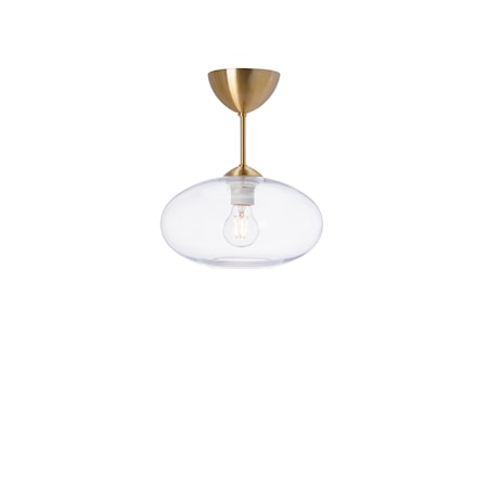 Bullo Plafond Mässing Klarglas 32 cm
