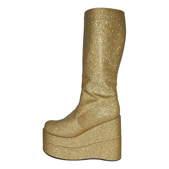 Platåstövlar Guld Glitter - 38/39