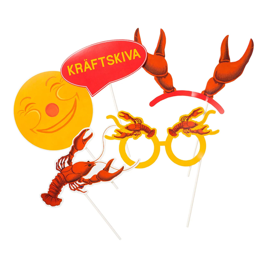 Fotoprops Kräftskiva - 10-pack