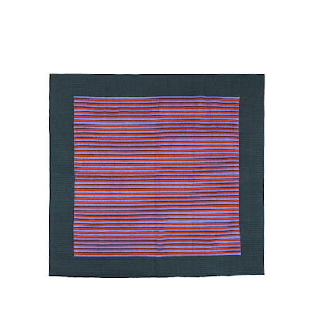 Twist Stripe Överkast 260x260 Petrol/Multi