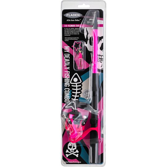 Fladen Vildmark Start Pink haspelset 165cm tele