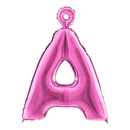 Bokstavsballong Rosa - Bokstav Å