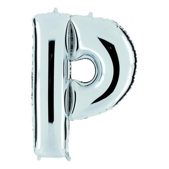 Bokstavsballong Silver - Bokstav P