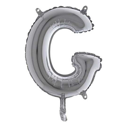 Bokstavsballong Mini Silver - Bokstav G