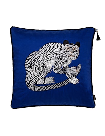 Fable Broderad Kudde 50x50 Marinblå