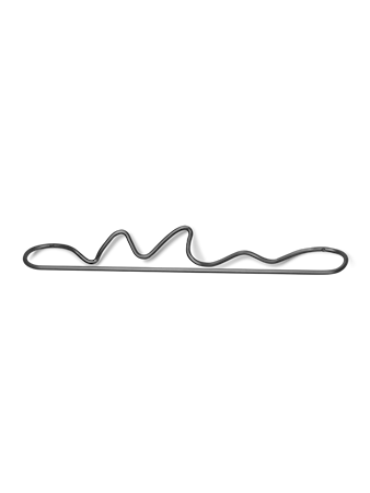 Curvature Handdukstork Black Brass