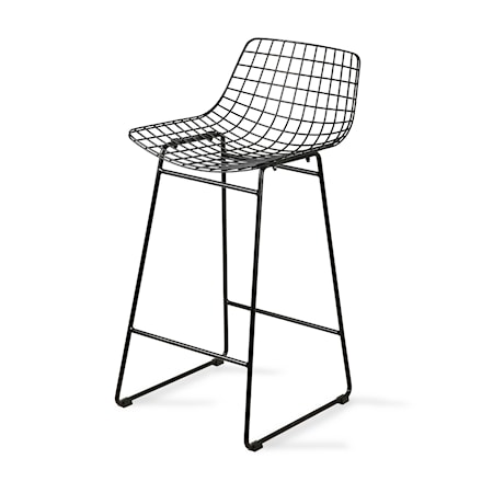 Wire Barstol Svart