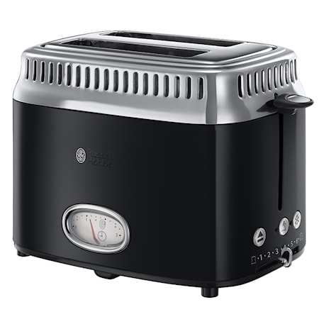 Russell Hobbs BrÃ¶drost 2 skivors Retro Svart