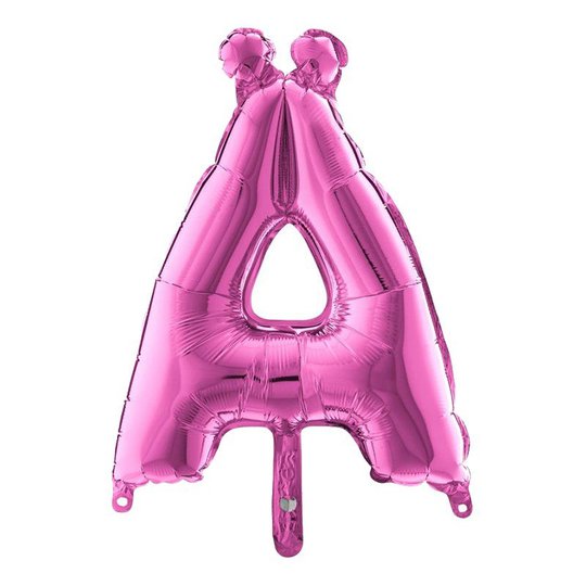 Bokstavsballong Mini Rosa - Bokstav Ä
