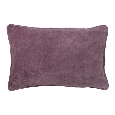 Velvet Kuddfodral 33x50 cm Mörklila