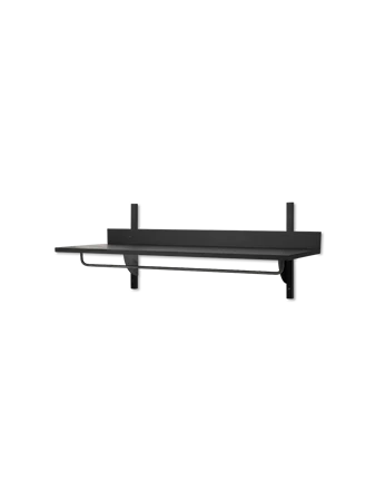 Sector Rack Hylla 87 cm Svart Ask/Svart mässing