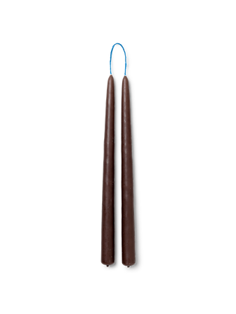 Dipped Candles Ljus Set om 2 Brun