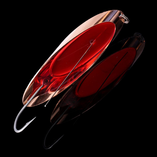 Norolan Pike Spoon 12 g skeddrag Copper/Red