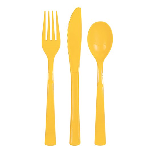 Plastbestick Solgul - 18-pack