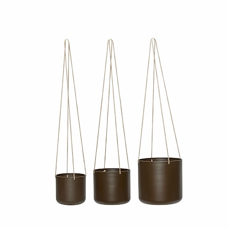 Bloom Ampel Set om 3 Large Brun