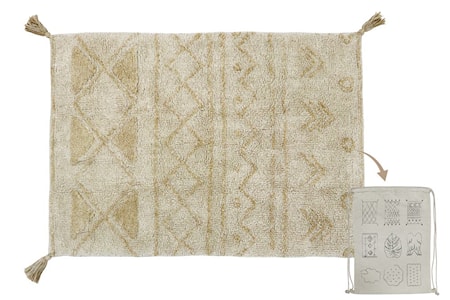 Mini Tribu Matta Tvättbar 70x100 Beige