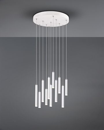 Tubular LED Taklampa 40 cm Vit