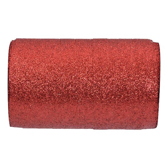 Presentsnöre Röd/Glitter - 1-pack