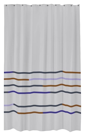 Mikado Duschdraperi 150x200 cm Ljusgrå