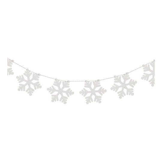 Girlang Snöflingor i Trä