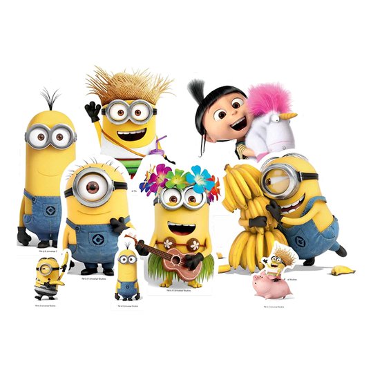 Minions Bordsdekorationer - 9-pack