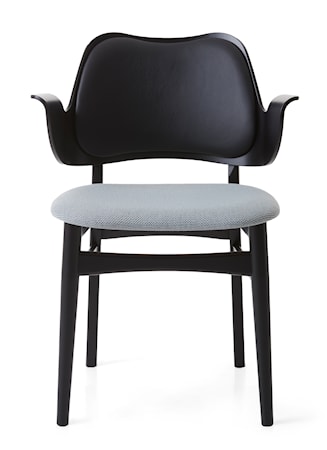 Gesture Stol Minty Grey Svartlackad Bok