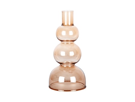 Layered Circles Ljusstake 16 cm Beige