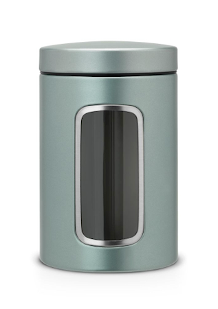 Förvaringsburk med fönster 1.4 Ltr Metallic Mint
