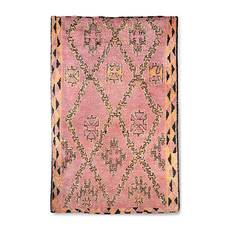 Handgjord Woolen Berber Matta Terra/Orange 180x280 cm