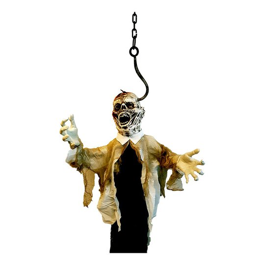 Zombie Hängande med Krok och Ljud/Rörelse Prop