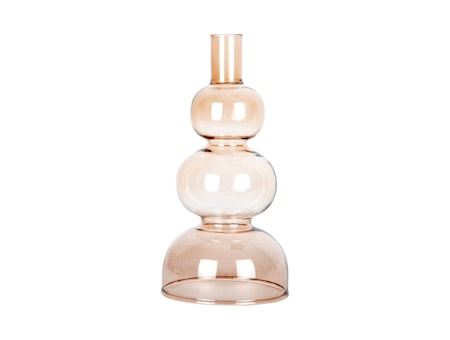 Layered Circles Ljusstake 20 cm Beige