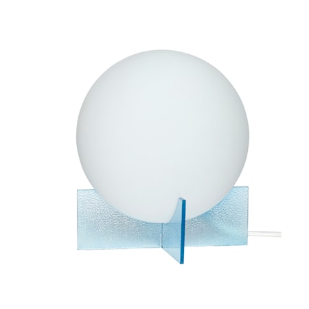 Bordslampa Glas Opal/Blå