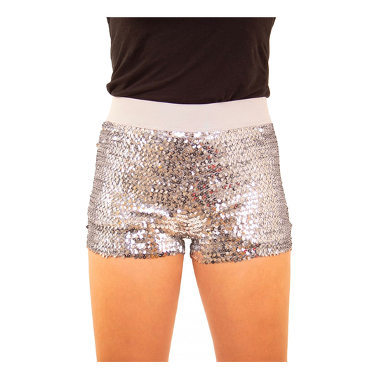 Hotpants Paljetter Silver - Small/Medium