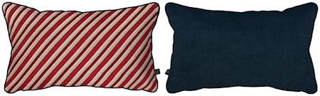 Atelier Kudde 50 x 30 cm Polka/Mörkblå