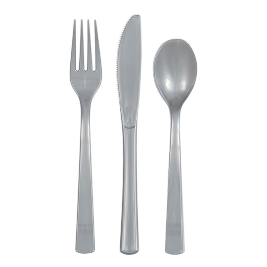 Plastbestick Silver - 18-pack