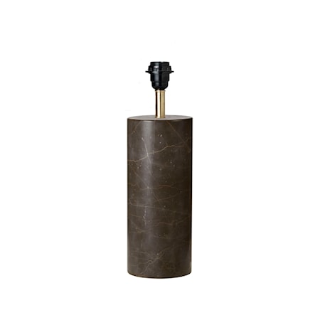 Ella Lampfot 30 cm Marmor Toffee Brun