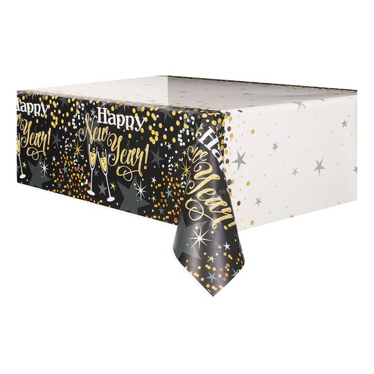 Bordsduk Happy New Year Glitter