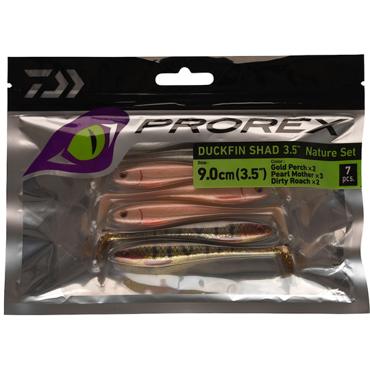 Daiwa Prorex Duckfin Shad 3,5" jiggsortiment 7st/pkt