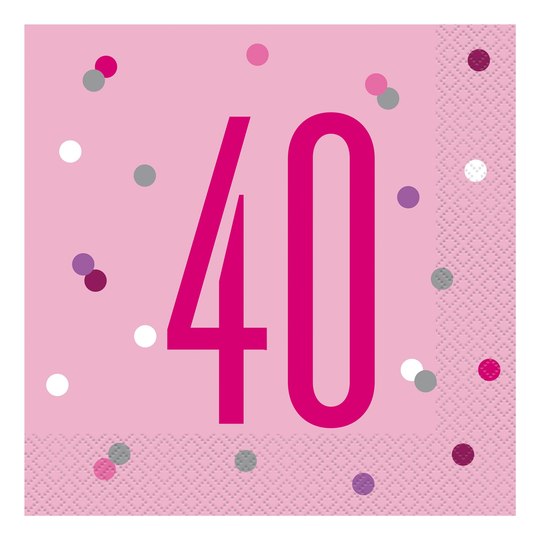 Papperservetter Siffra Rosa - Siffra 40
