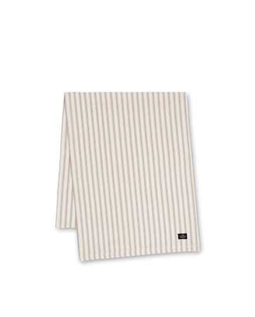 Icons Cotton Herringbone Bordslöpare Beige/Vit 50x150cm