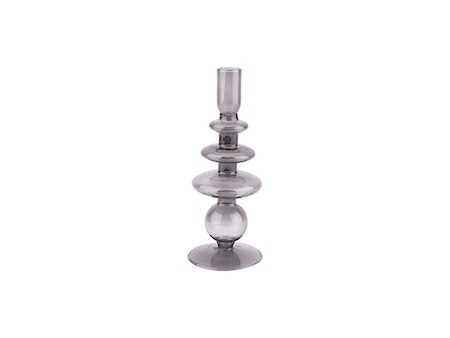 Art rings Ljusstake Glas Large Svart