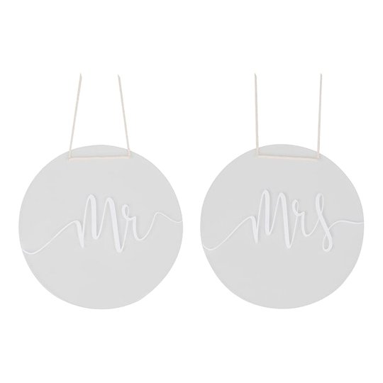 Mr & Mrs Stolsdekoration Akryl