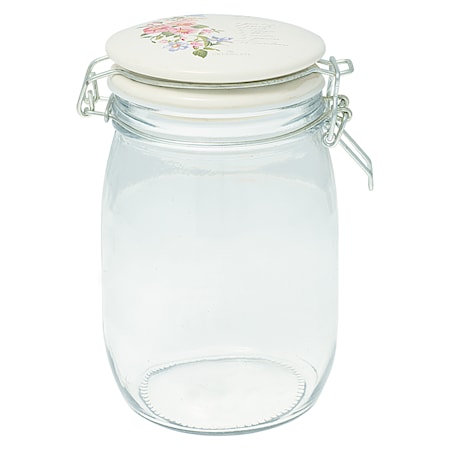 Jacobe Glasburk 1l Vit/Mönster