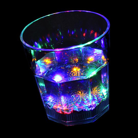 Vätskeaktiverat Blinkande Drinkglas - 1-pack
