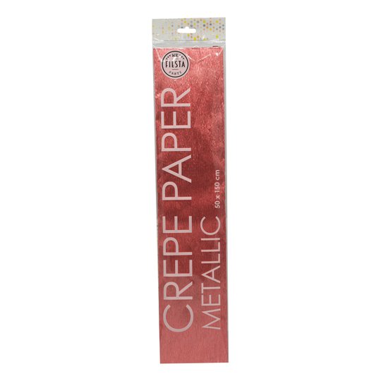 Kräppapper Roséguldmetallic
