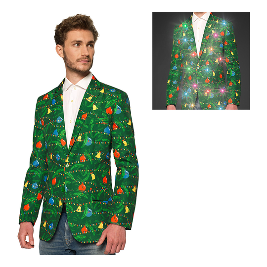 OppoSuits Christmas Green Tree Light Herr Kavaj - 46