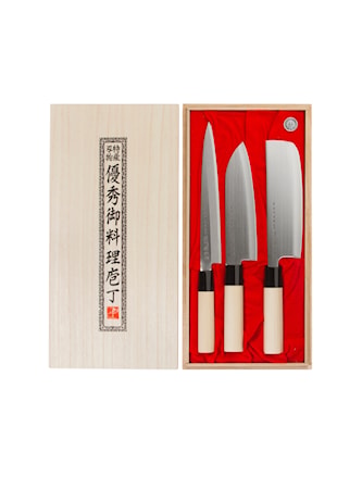 Houcho Knivset 3 delar med Balsabox