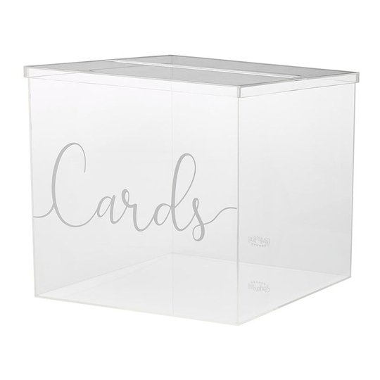 Bröllopslåda Transparent Akryl